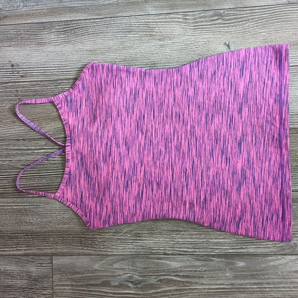 Lululemon Ivivva Girls Heathered Pink Tank Size 14